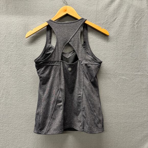 Athleta Tank Top Womens Small Switchback Racerback Activewear Heather Gray - Picture 4 of 8